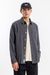 Chemise droite en coton bio | rayée grise "casual shirt charcoal pinstripe"