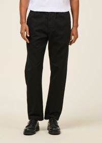 Pantalon droit en coton bio | noir "black travel pants"