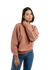 Sweat oversize en coton bio | rose "rosewood mist"