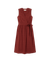 Robe portefeuille en coton bio | orange "orangered cuadrito amapola dress" - Thinking Mu
