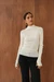 Pull côtelé en laine mérinos certifiée | écru "merino wool rib knit - egret" - Knowledge Cotton Apparel
