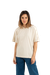 T-shirt manches courtes oversize en coton bio | écru "oversized t-shirt ivory white" - Colorful Standard