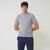 T-shirt gris en coton bio - jean plus - gris chine