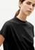 T-shirt manches courtes en coton bio | noir "volta" - Thinking Mu