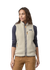 Veste sans manches en matière recyclée | blanc "w's retro pile vest - pelican"