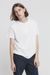 T-shirt avec col boutons blanc en coton bio - brad