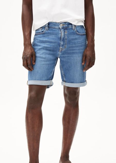 Short en jean en coton bio et chanvre | bleu "naailo hemp indigo groove"