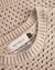 Top maille en coton biologique | beige "knit vest - natural beige" - Rotholz - 5