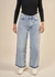 Jean ample en coton bio et recyclé | bleu délavé "shelly jeans light heritage"
