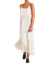 Robe longue à bretelles en coton bio | écru "jito  off white"
