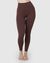 Legging côtelé en matière recyclée | marron "tyra brown"