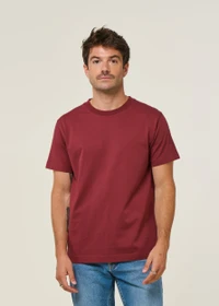 T-shirt en coton bio | bordeaux