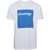 T-shirt imprimé blanc en coton bio - square logo - Knowledge Cotton Apparel