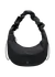Sac bandoulière en matière recyclée | noir "moon bag ruffle black" - Got Bag