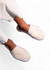 Chaussons fourrés laine française | écru "simone coton bio"