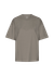 T-shirt manches courtes oversize délavé en coton bio | marron "misty brown" - Colorful Standard