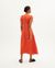 Robe longue orange en tencel - orange laia dress - Thinking Mu