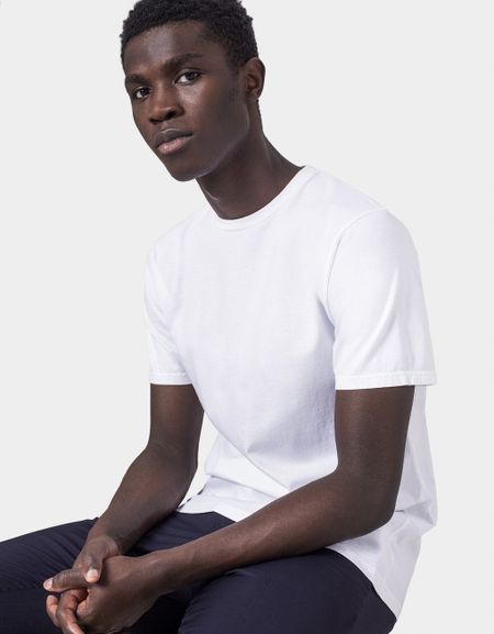T-shirt en coton bio | blanc "optical white"
