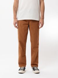 Pantalon droit camel en coton bio - lazy leo canvas