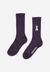 Chaussettes en coton bio et matière recyclée | violet "saamus bold blue ash" - Armedangels