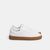 Baskets vegan blanches semelles camel | "alpha bicolors camel"