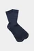 Chaussettes en lin et coton bio | marine "linen socks navy" - About Companions