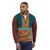 Polaire col zippé tricolore en recyclé - synch bear brown