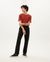 Pantalon droit en coton bio | noir "black light travel pants" - Thinking Mu - 3