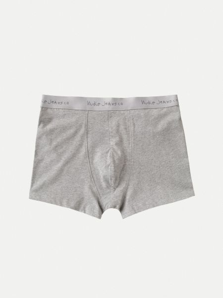 Boxer gris en coton bio - boxer briefs greymelange