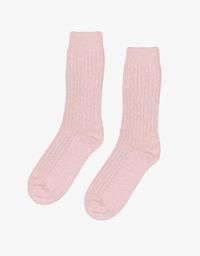 Chaussettes en laine mérinos recyclée | rose "faded pink"