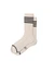 Chaussettes hautes en coton bio | écrues rayées "women tennis socks stripe offwhite/black" - Nudie Jeans