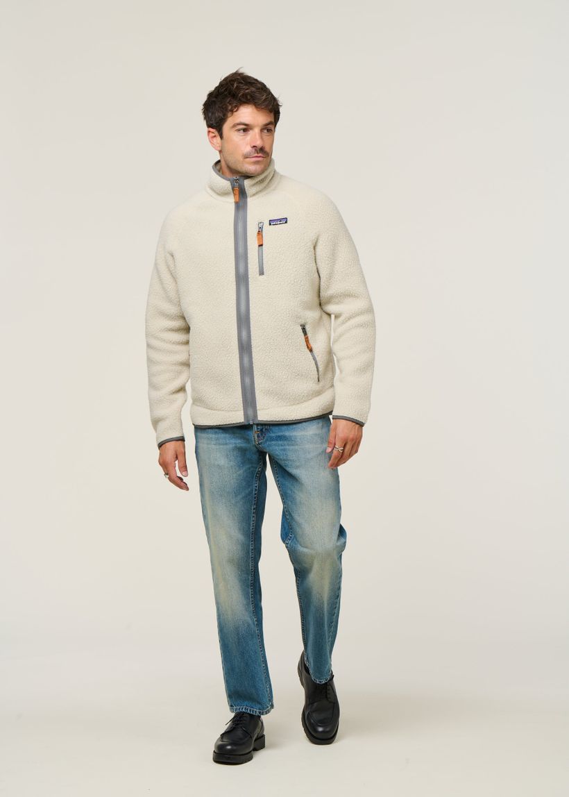 Veste polaire en matière recyclée | écru "retro pile jkt - plcn" - Patagonia