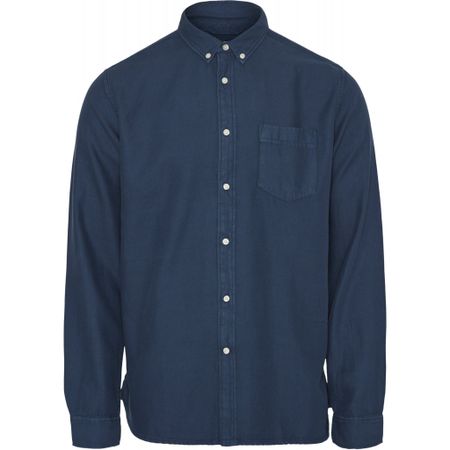 Chemise marine en tencel et coton bio - larch total eclipse