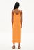 Robe longue orange en ecovero - maeliaa solid mangorange - Armedangels