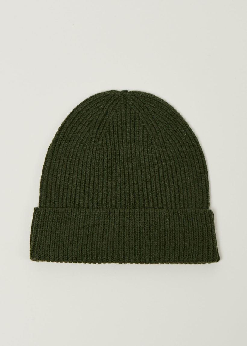 Le bonnet en laine mérinos recyclée | vert - WeDressFair Essentiels