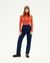 Sous-pull col montant en refibra et coton bio | orange "pumpkin trash ellen" - Thinking Mu - 3