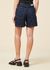 Short denim en coton biologique | bleu "dark clean denim luisa shorts - denim" - Thinking Mu