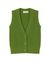 Gilet sans manches en laine certifiée | vert "parrot green ginger knitted vest" - Thinking Mu