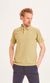 Polo piqué vert en coton bio - rowan