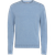 Pull bleu clair en laine mérinos recyclée - stone blue