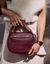 Sac à main en cuir certifié | rouge "coco-croissant - dark cherry soft grain leather" - O My Bag