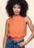 Top en coton bio | rayé "amalien - cherry red/white striped"