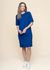 Robe t-shirt en ecovero | bleu "maariliana - lapis blue" - Armedangels