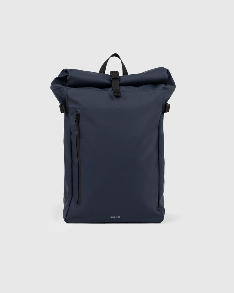 Sac à dos 20l en nylon recyclé | bleu "stream slim rolltop m - navy" - Sandqvist