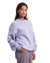 Pull oversize en laine mérinos recyclée | lilas "soft lavender"