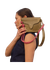 Sac à main en cuir certifié | "west - khaki"