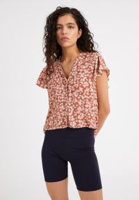 Top léger fleuri en lenzing - aanvi straw flower