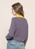 Pull en laine mérinos certifiée | bicolore "waterfront cropped wool sweater orchid" - Brava Fabrics