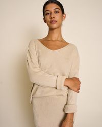 Pull beige en ecovero - lagos ivory