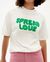 T-shirt blanc imprimé en coton bio - spread love t-shirt  snow white